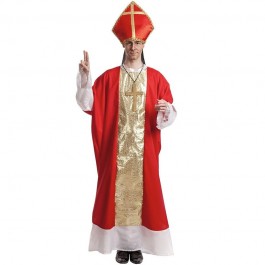 Déguisement évêque rouge et noir homme - Déguisements adultes