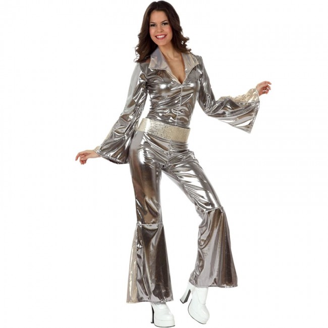 Costume de reine dansante argent Disco Deguisement Femme Déguisement Disco  - 31/01/2024