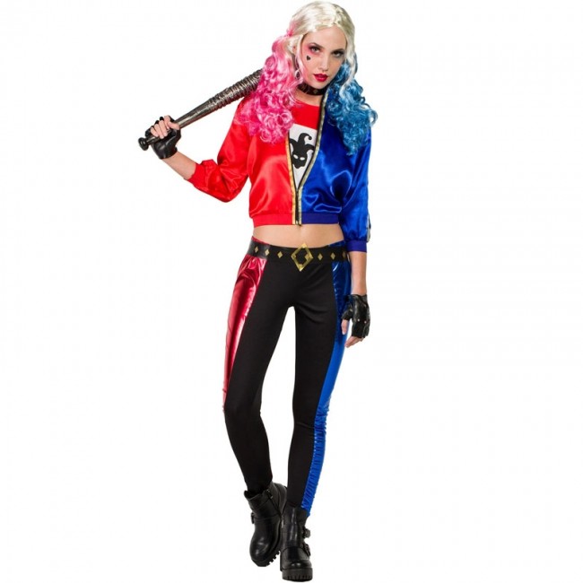 Pack déguisement et accessoire Harley Quinn femme : Deguise-toi