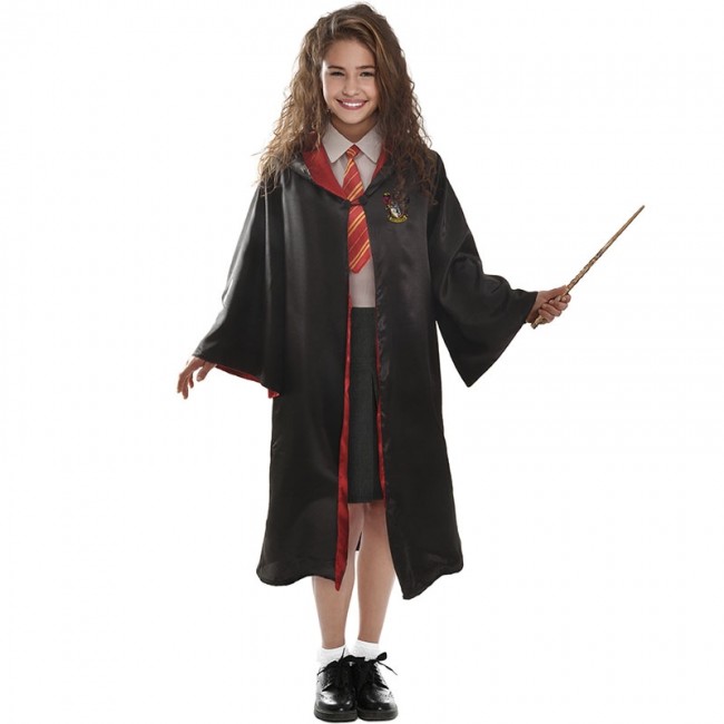 Costume Hermione Granger 5-12 ans avec PERRUQUE ÉCHARPE baguette LIVRE JOUR  CAD