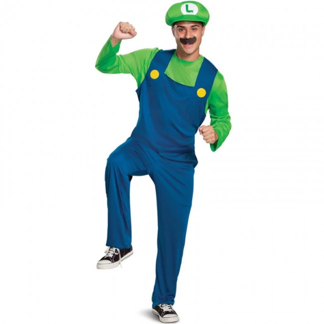 Déguisement Luigi Deluxe des Super Mario Brothers pour homme