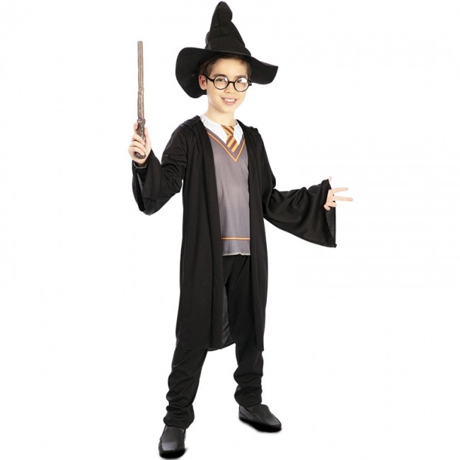 Harry potter - deguisement cape de sorcier et accessoires taille 7