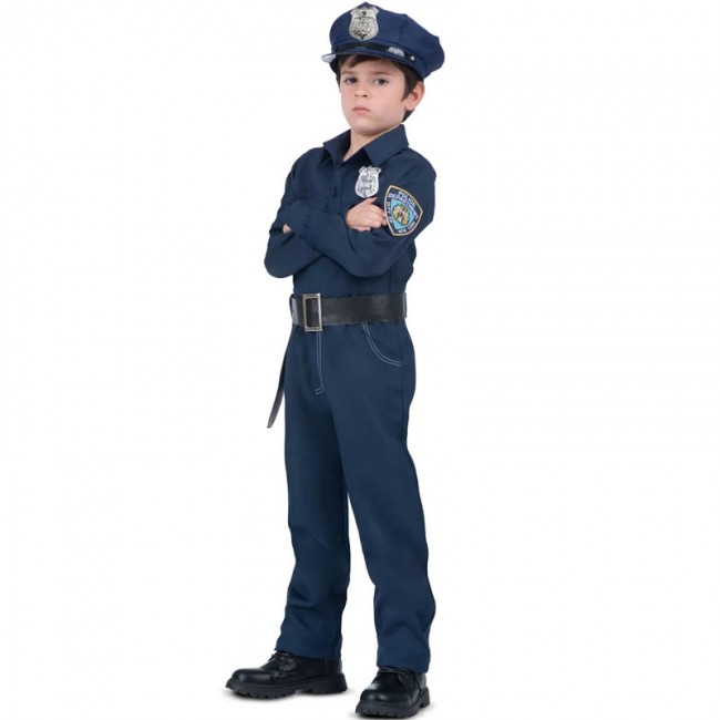 Uniforme de Policier/ policière avec Accessoires, 5-6 ans - Great