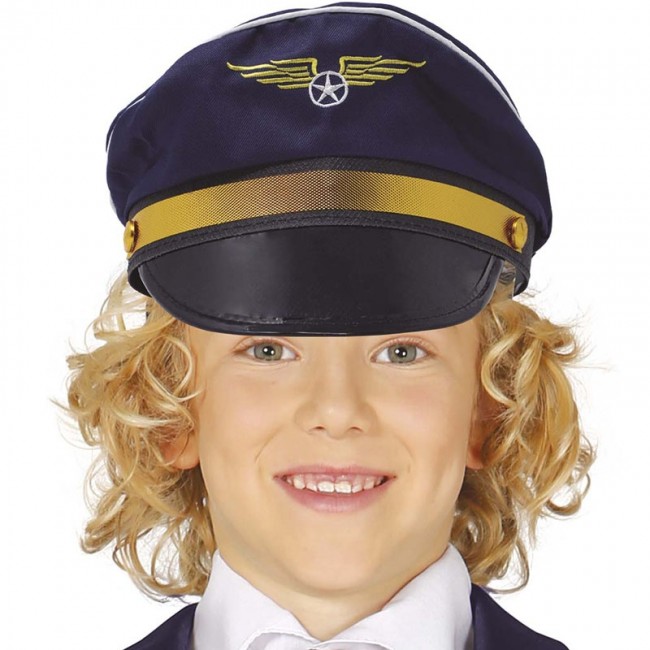 Chapeau aviateur pour enfant avec ou sans lunettes d'aviation