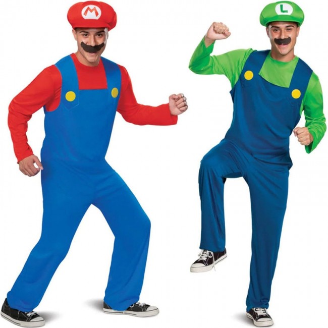 Déguisement de couple classique Mario et Luigi : Deguise-toi, achat de  Déguisements couples