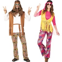 Déguisement de couple hippie père et fils : Deguise-toi, achat de  Déguisements couples