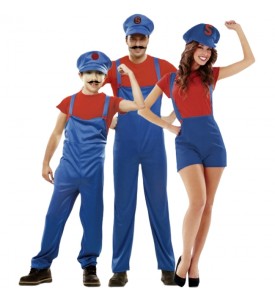 Déguisement Mario le plombier pour fille (combinaison, chapeau) chez  DeguizFetes.
