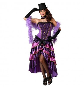 Costume Cabaret violet femme