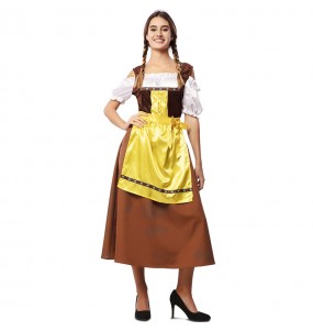 Costume Bavaroise Oktoberfest brune femme