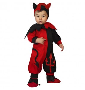 Costume Diable rouge et noir bébé