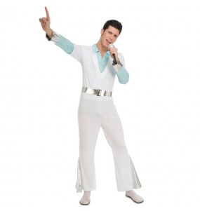 Morph Déguisement Elvis, Costume Disco Homme, Deguisement Disco Homme,  Deguisement Homme Annee 70, Costume Blanc, Deguisement Homme Carnaval,  Deguisement Carnaval Adulte Taille M : : Mode