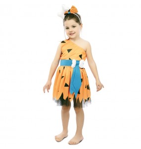 Costume Pierrafeu orange fille