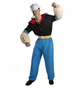 Costume pour homme Popeye le marin avec des muscles