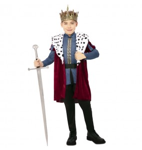 Costume Roi de la cour médiévale garçon