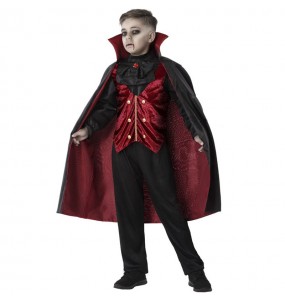 Costume Vampire avec longue cape garçon