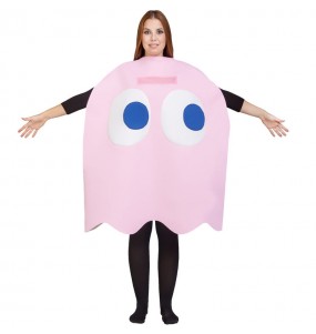 Costume adulte Fantôme Pinky de Pac-Man
