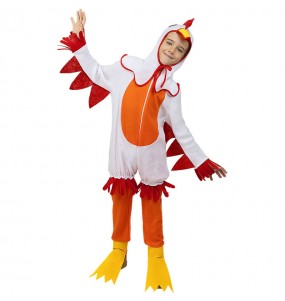 Costume pour garçons et filles de Poule avec écusson