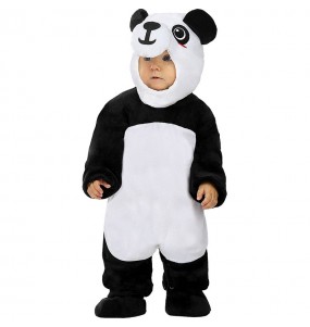 Costume Panda au zoo bébé