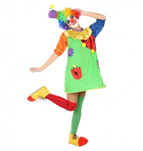 Déguisement Clown Multicolore Femme