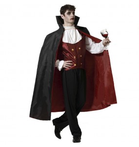 Costume Vampire avec longue cape homme