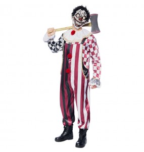 Costume Clown maléfique avec masque homme