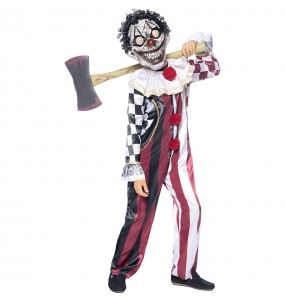 Costume Clown maléfique avec masque garçon