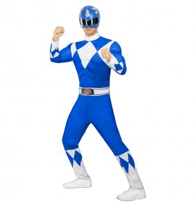 Costume pour homme Power Ranger bleu