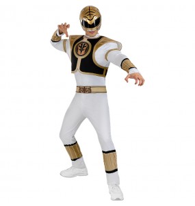 Costume pour homme Power Ranger Blanc