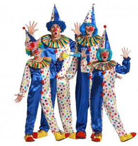 Déguisements Clowns bleus pour groupe