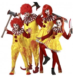 Déguisements Clowns MacDonald sanglants pour groupe