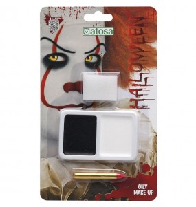 Kit de maquillage clown effrayant pour compléter votre déguisement avec un maquillage de qualité