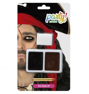 Kit de maquillage pirate pour compléter votre déguisement avec un maquillage de qualité