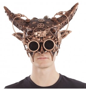 Masque Steampunk avec cornes