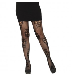 Collants Crânes Día de los Muertos pour compléter vos costumes térrifiants