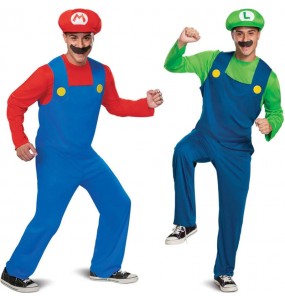Déguisement Super Mario Luigi Bros pour Adulte Adolescent Homme
