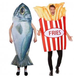 Costumes Fish and Chips pour se déguiser à duo