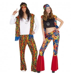 Costumes Hippies groovy pour se déguiser à duo