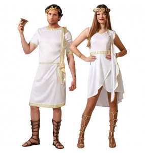 Costumes Romains dorés pour se déguiser à duo