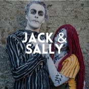 Découvrez les Costumes de Jack et Sally dans L'Étrange Noël de Monsieur Jack