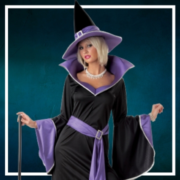 Déguisements dHalloween pour filles - sorcière dHalloween Accessoires  déguisement jupe et chapeau,Costumes dassistant cosp