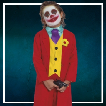 Achetez en ligne les déguisements Halloween de Joker taille enfant